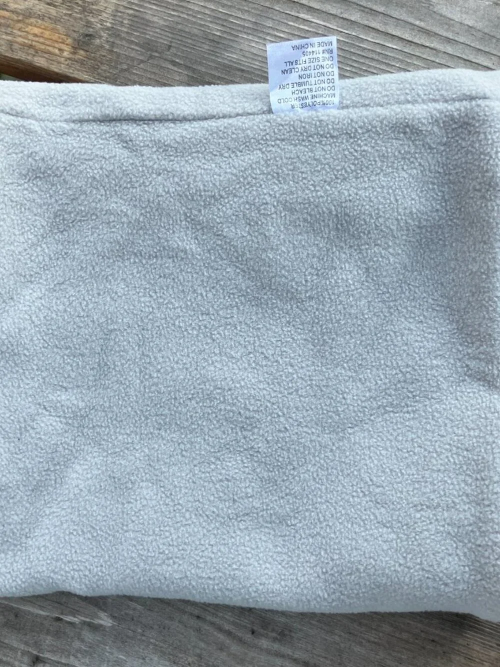 NEW NWT Reversible Fleece Neck Warmer Blue One Size
